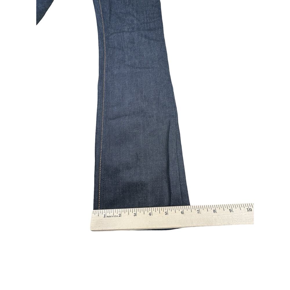 Nudie Jeans Mens 30x32 Grim Tim Dry Open Navy Button Fly 5 Pocket Slim Straight View 5